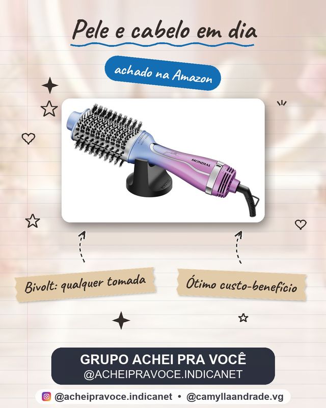 Escova Secadora Mondial By Juliette