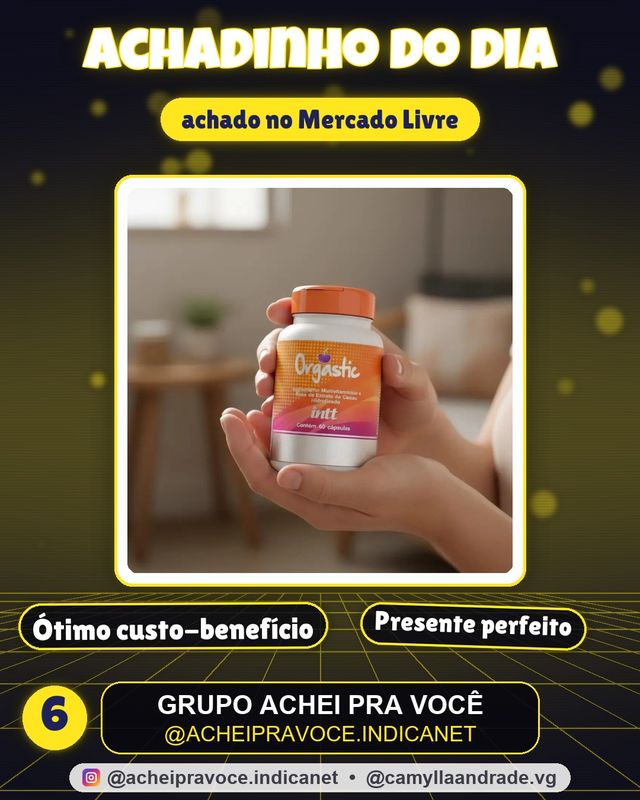 Multivitamínico Orgastic da Intt para Mulheres | 60 Cápsulas