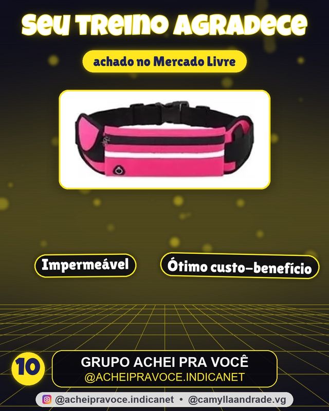 Pochete Corrida Impermeável Fitness Para Celular Unisses Top Cor Rosa