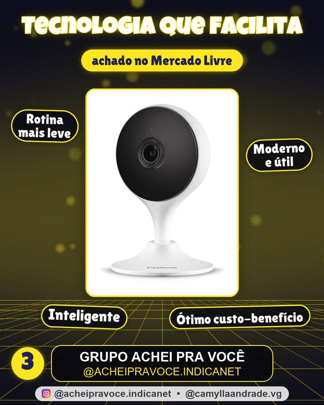 Câmera de Segurança Inteligente Intelbras iM3 C Branca