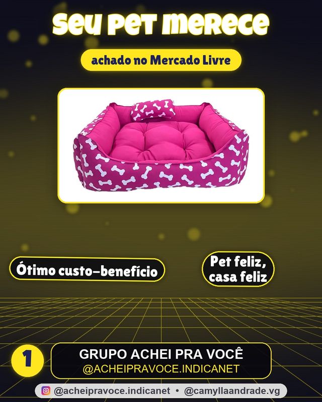 Cama Para Cachorro Gato Caminha Pet 57x53x14 Lavável Máquina