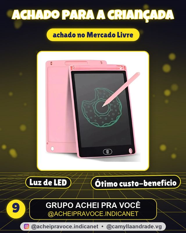 Lousa Digital 10 Polegada Lcd Infantil Para Escrever DesenhaLousa Magica Digital 10 Polegada Tablet Lcd Ledmagico Infantil Para Escrever Desenhar Cor Rosa Escritr Cor Rosa Escrita Colorida Win Castle