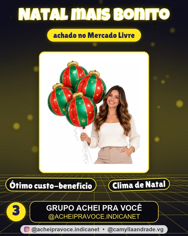 10 Balão Bola Natal Metalizado 60x50cm Festa Decoração Vermelho/verde Bola Natal 60cm