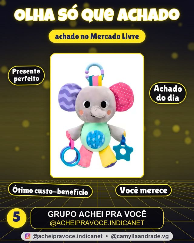 Buba Pelúcia de Atividades Treme-Treme Zoo Elefante