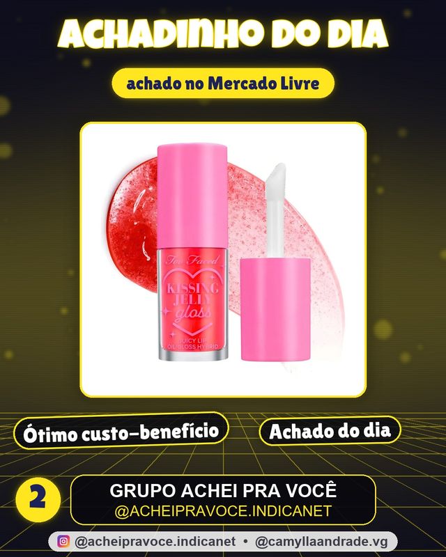Too Face Kissing Jelly Lip Oil Gloss Juicy Lip Oil Acabado Brillante Color Sour Watermelon