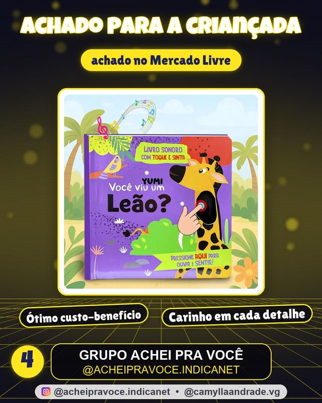 Livro Sensorial Bebê Viu Um Leão? Toque E Ouça Sons Texturas