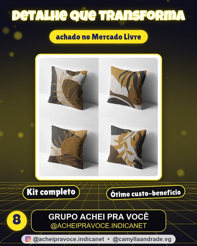 Kit 4 Almofadas Cheias Decorativas C/ Zíper 42 X 42 Premium Cor Kit 24