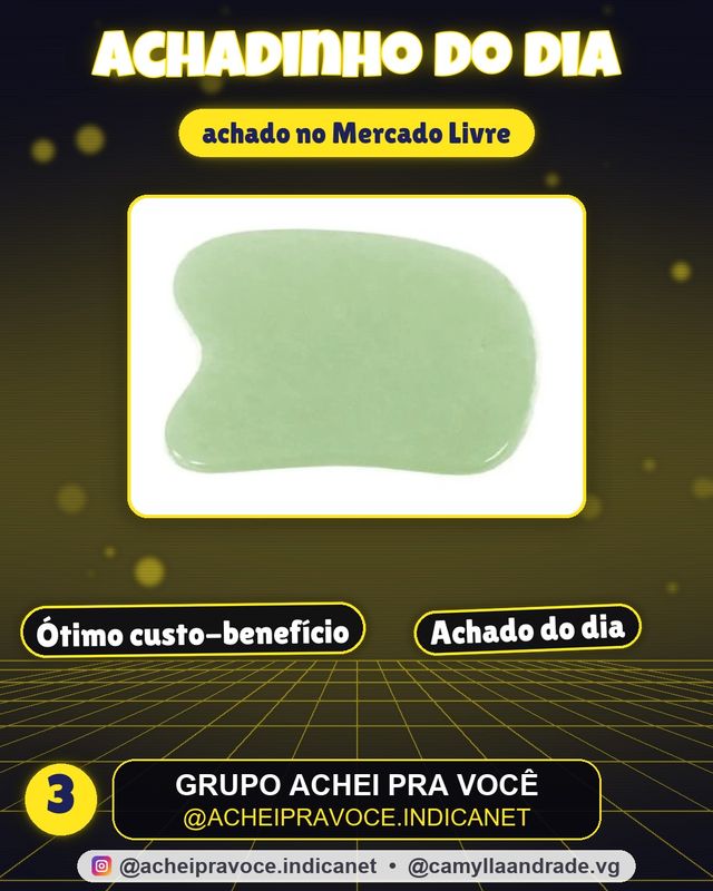 Gua Sha De Pedra Resina Jade- Gold