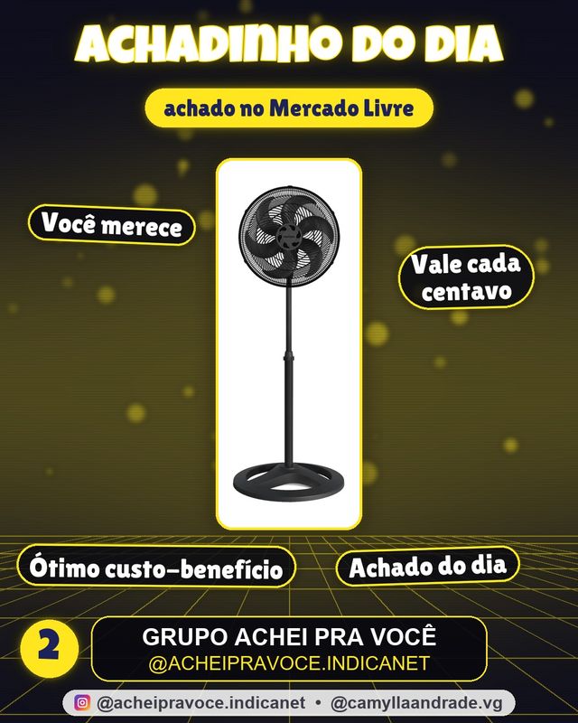 Ventilado De Coluna Turbo 6 Pás 40cm Preto Ventisol Diâmetro 40 Cm Frequência 80 Watts