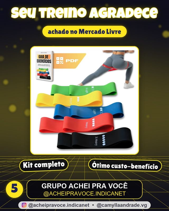 Kit 5 Faixa Elástica Super Mini Band Extensor Elástico Para Treino Resistência Funcional Academia Ginástica Yoga Esporte Banda Extra Forte De Treinamento Thera Pilates Fisioterapia Alegria