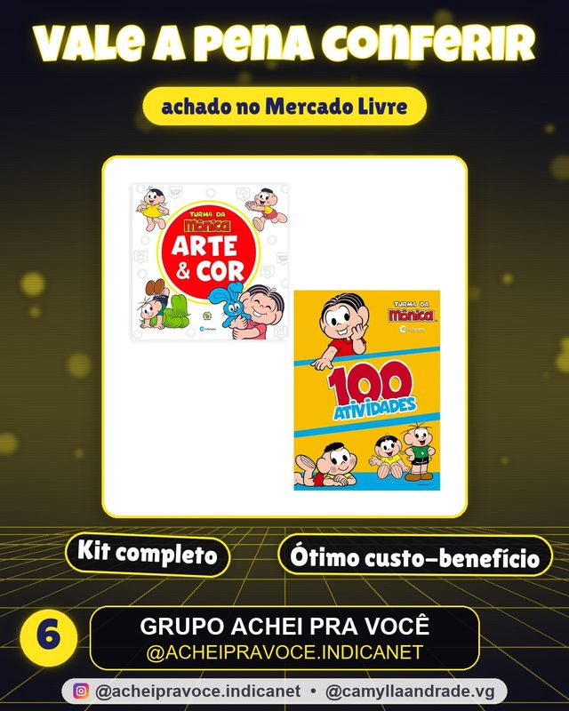 Kit Arte e Cor Turma Da Mônica E 100 Atividades Turma Da Mônica - Editora, Culturama - Culturama - Capa Mole