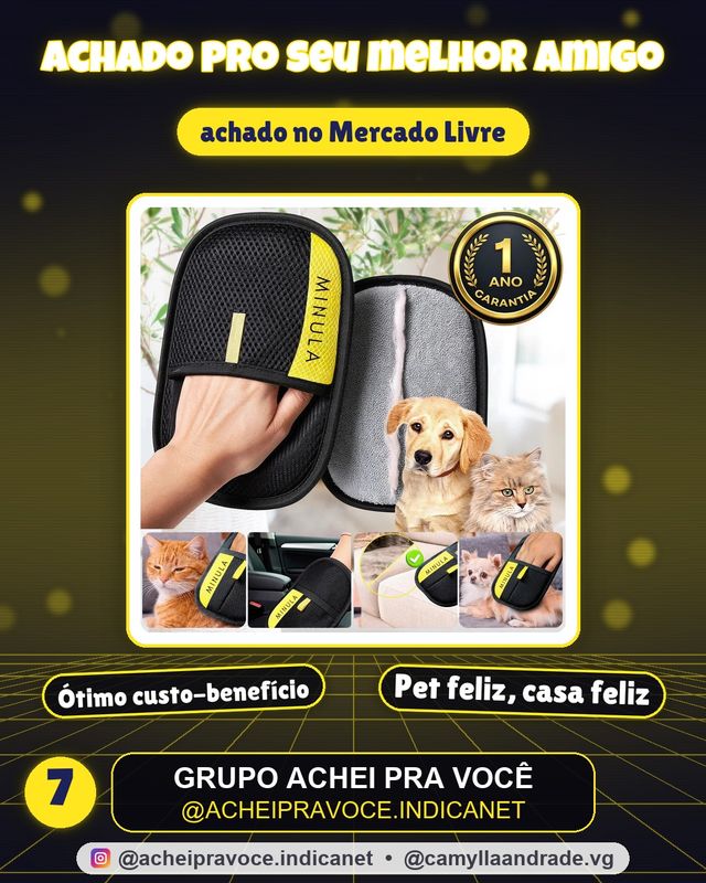 Luva Tirar Pelo Roupa Sofá Mágica Luva Reutilizável Removedor De Pelos Escova Pet