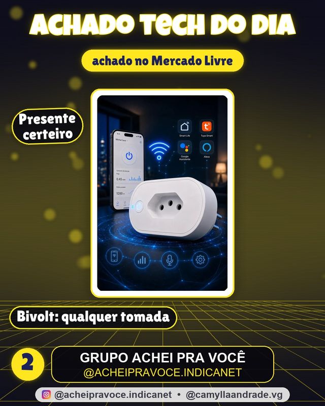 Tomada Inteligente Wi-Fi 16A Bivolt Qonex Automação Smart Plug Interruptor com Monitor de Consumo Compatível Alexa e Google Home