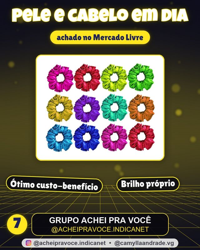 Atacado Scrunch Xuxinha Cetim Premium P/ Cabelo 12 Unidades Cor Roxo Nenhum