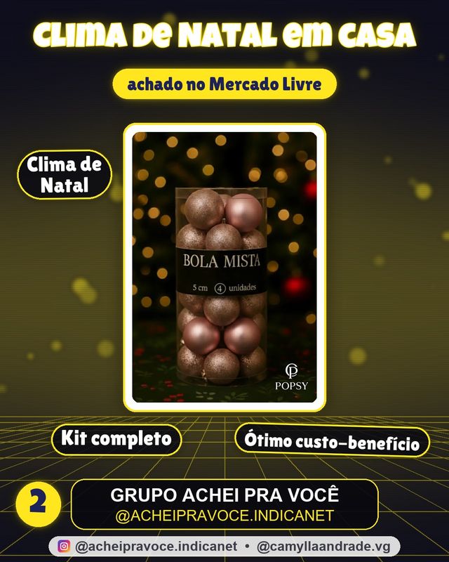 Kit 4 Bolinhas Natal Rose 5cm Liso Fosca Glitter Rosa Luxo Premium Decoração Natalina Bolas Enfeite De Natal Marca Popsy