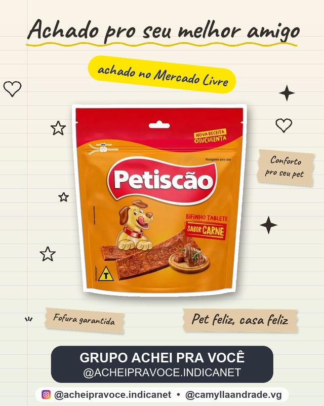 Petiscão bifinhos mastigáveis para cães adultos sabor carne 1kg petiscão