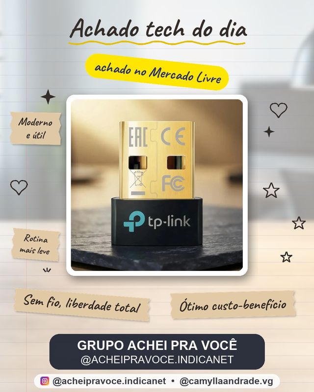 Adaptador Nano USB TP-Link UB500 Bluetooth 5.4