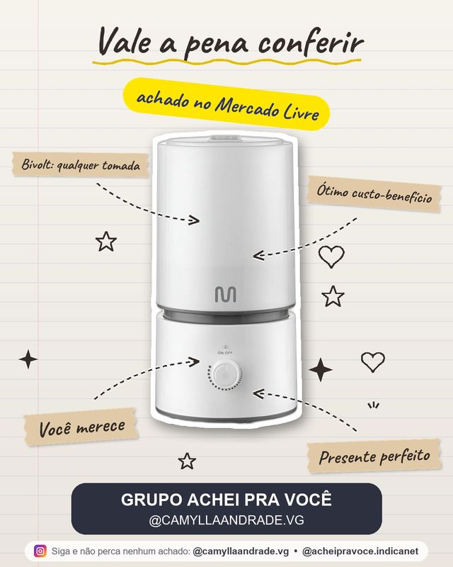 Umidificador De Ar Ultrassônico Easy Air 1,8L Branco Bivolt Com Aromaterapia Névoa Silenciosa Multi Saúde - HC290 Ambiente