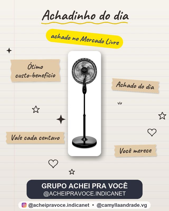 Ventilador de Coluna Britânia 6 Pás de 40cm 160W BVC41A