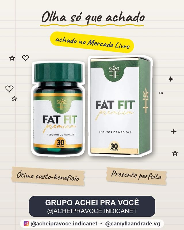 Fat Fit Premium - Suplemento Eficaz - Imediato