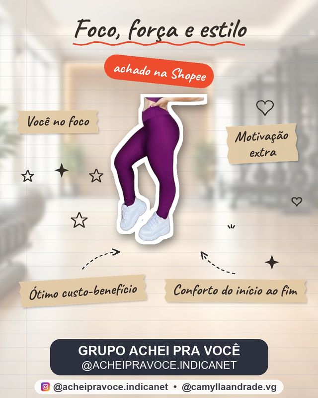 Calça Leg Fitness Promoçao