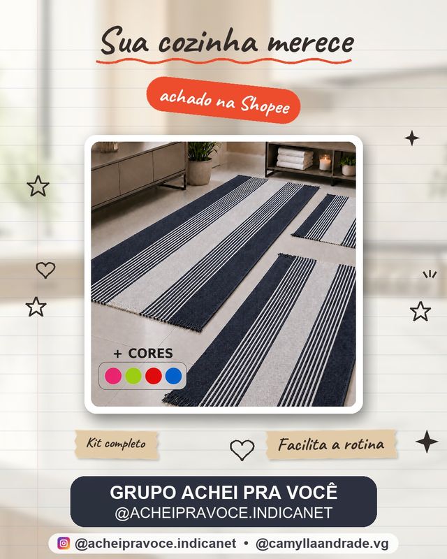 Kit Tapete Cozinha Passadeira Jogo Tear 3 Peças Kit Passadeira Cozinha Jogo De Cozinha