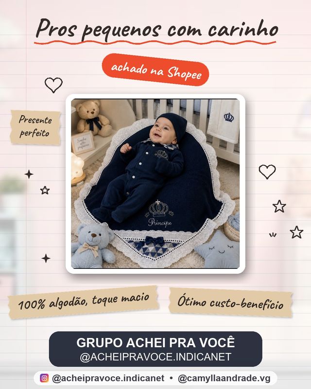 Saída de Maternidade Menino e Menina 5 Peças Para Bebê Recém Nascido, Malha Hipoalergênico 100% Algodão.