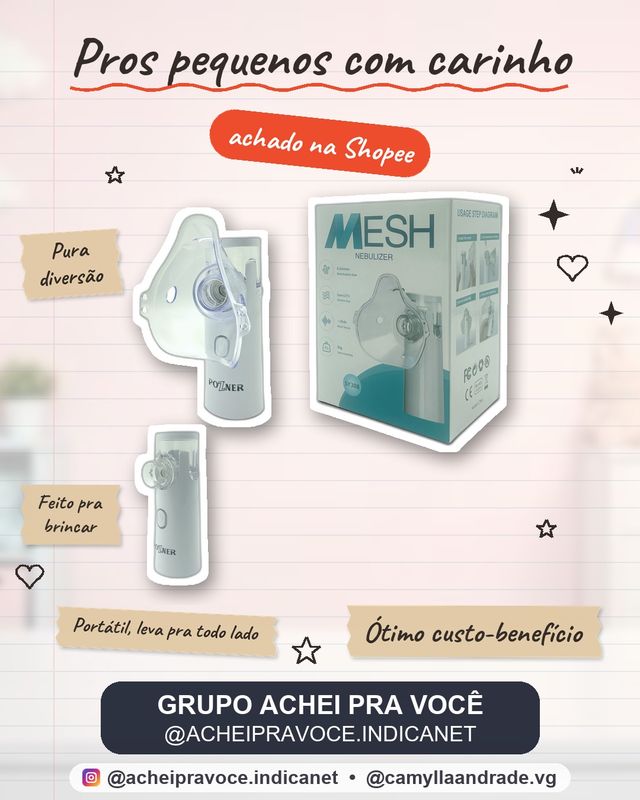 Máquina Nebulizadora Portátil Inalador Nebulizador Adulto Infantil Silencioso  marisa