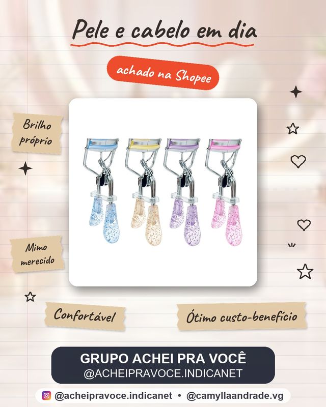 Modelador de Cílios Curvex Cílios Curvados Volumosos Maquiagem Seguro e Confortável