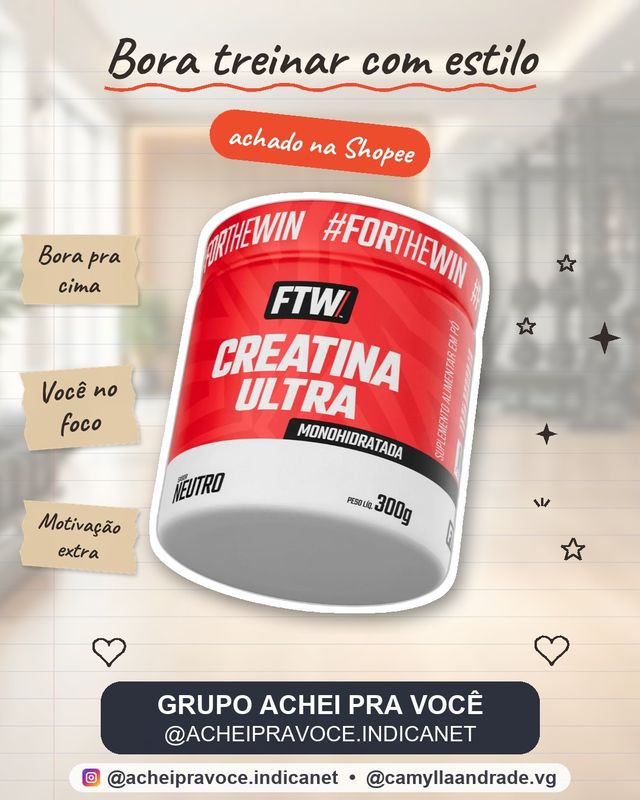 Creatina Ultra Pote 300g - FTW