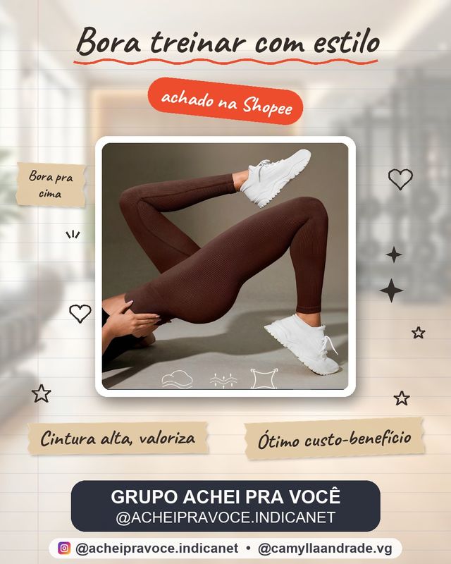 Calça Legging Canelada de Cintura Alta Sem Costura para Academia Feminina, Elástica e Fitness