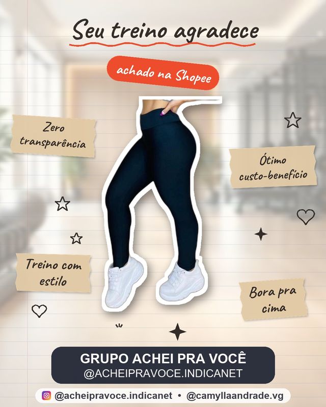 Legging Suplex Fitness Pronta Entrega Zero Transparência