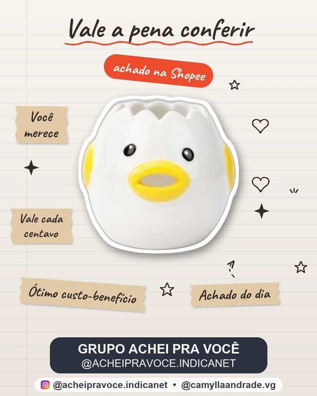 Separador de Gema de Porcelana