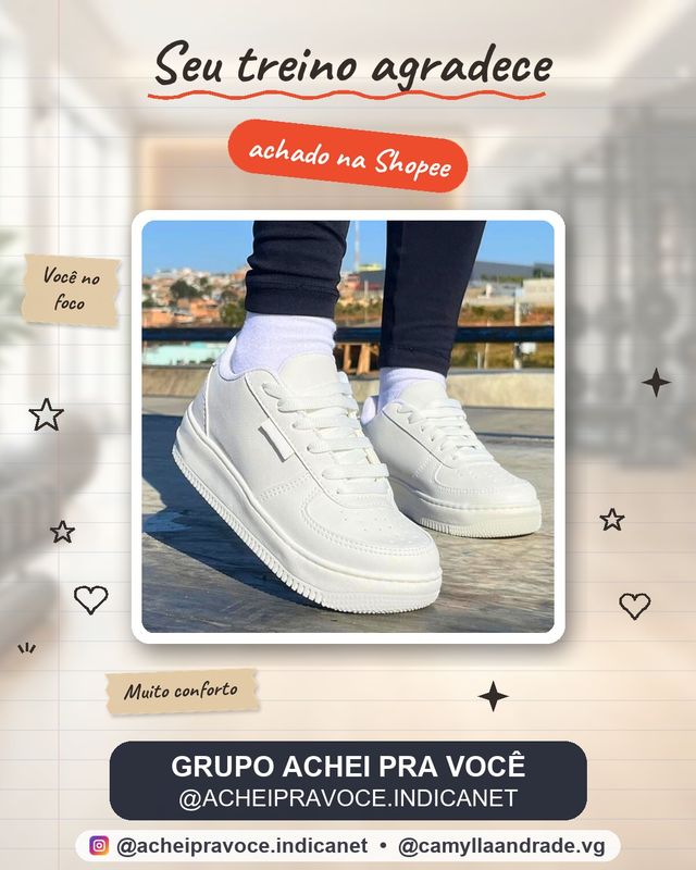 Tênis Casual Branco Feminino Masculino Conforto Premium Academia Original