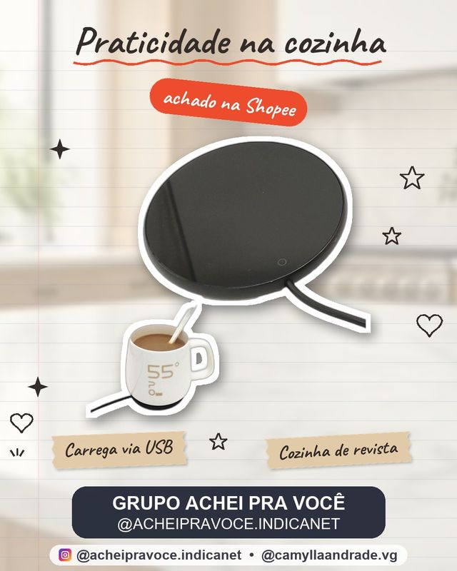 Aquecedor De Xícaras FOREVERGO USB Para De Café Com Leite De Chá Canecas Bebês L5P1