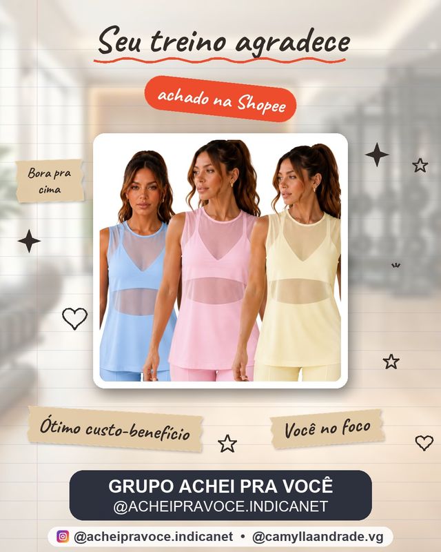 Regata Feminina Moda Academia Transparente Fitness Tule Luxo Casual REGATÃO CROSSFIT CORRIDA