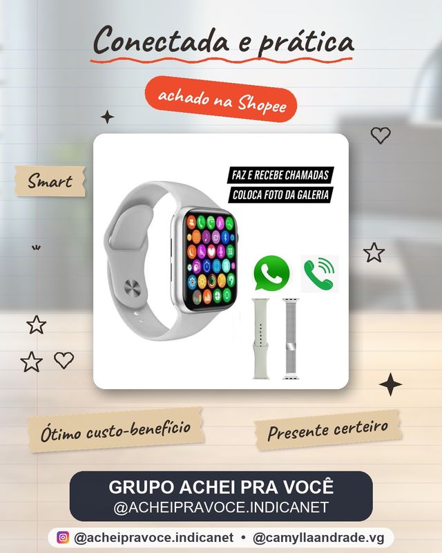 Relogio Smartwatch Feminino Masculino  Series 10 Para Android ios Faz Recebe Chamada