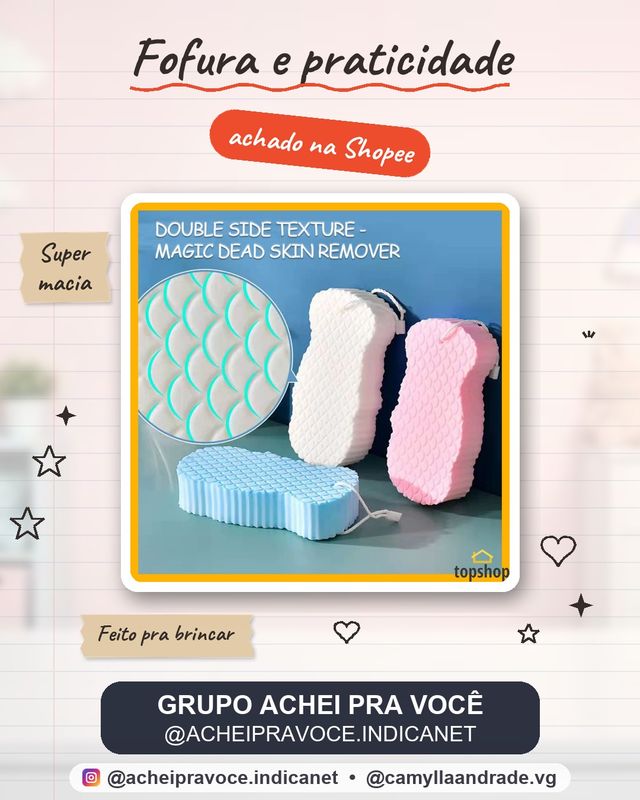Esfoliante Esponja Macia Purificador Corporal De Banho Ideal Para Bebês E Adultos Remover Pele Morta