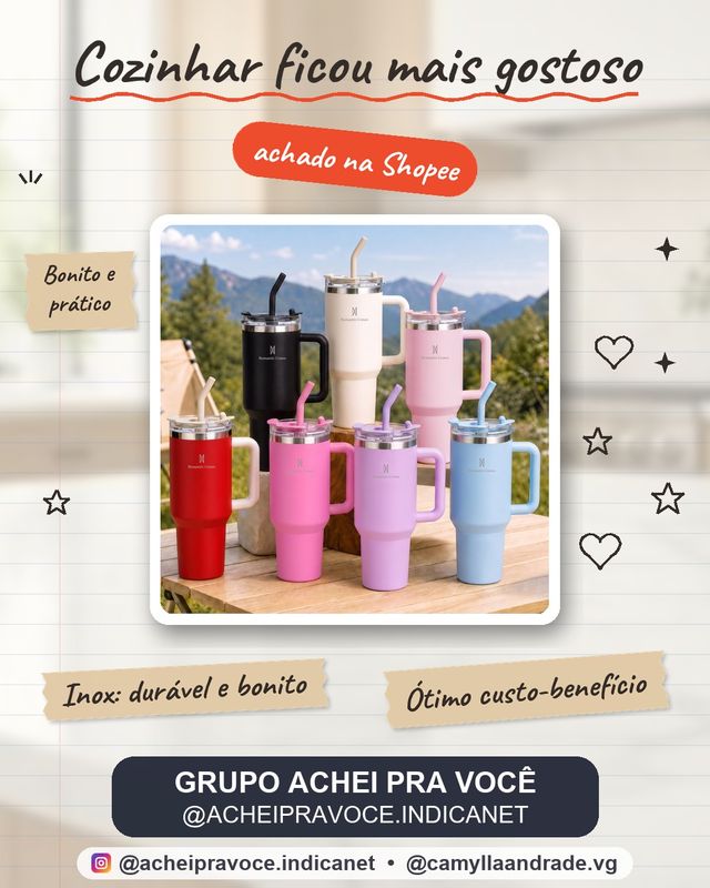 ROMANTIC CROWN Copo Térmico Portátil 1200ml/600ml com Tampa e Canudo Garrafa Térmica Inoxidável À prova de vazamentos