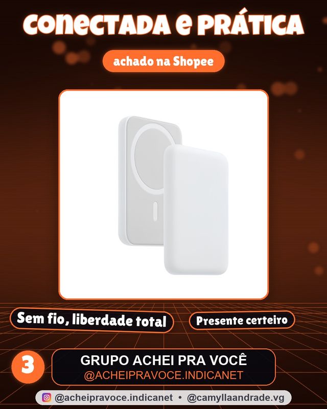 Carregador Sem Fio 5000/10000mAh iPhone