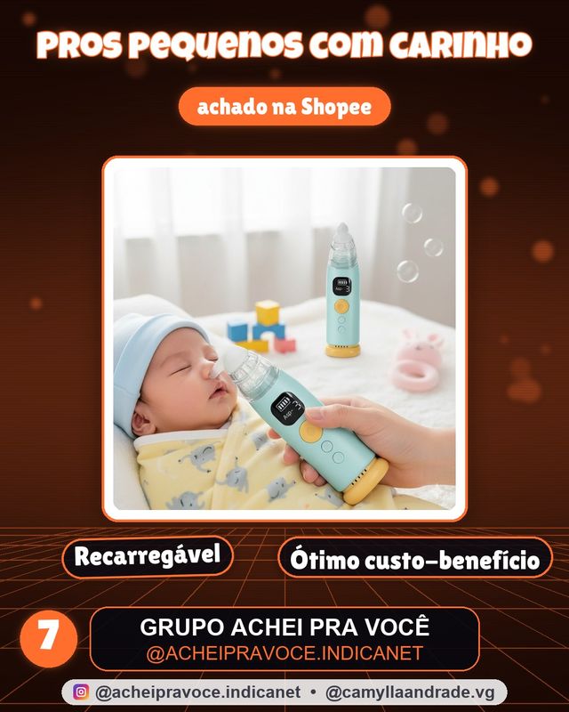 Aspirador Nasal Infantil 9 Níveis Sucção Ajustável Com Música Recarregável Silicone Alimentício Seguro Silencioso 5V/1A