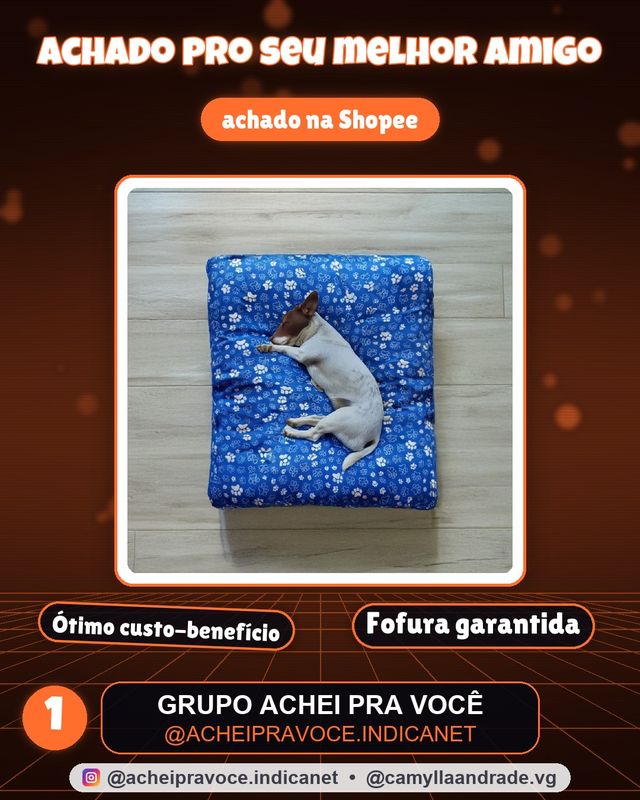 Cama Colchonete Almofada para Cachorro ou Gato Pet Pequeno Médio e Grande Lavável com Zíper