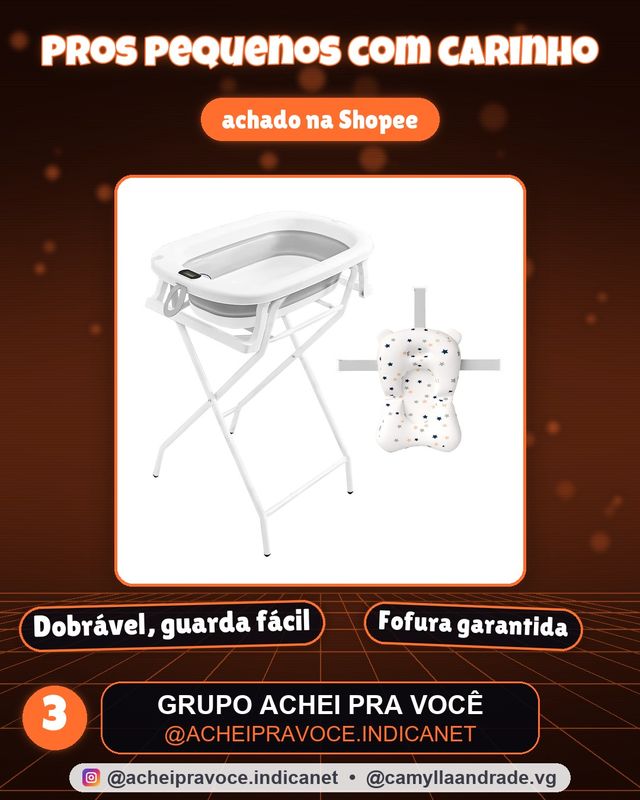 Banheira Infantil de Bebê Dobrável com Suporte Termômetro Almofada