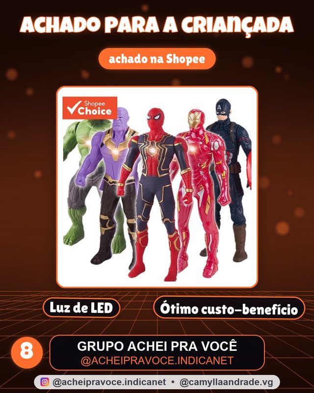 Bonecas luminosas LED para meninos, presente de aniversário