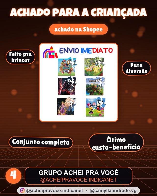 Jogos Quebra Cabeça Infantil - Em Madeira Mdf - 20 Peças- Criança - Pode Escolher