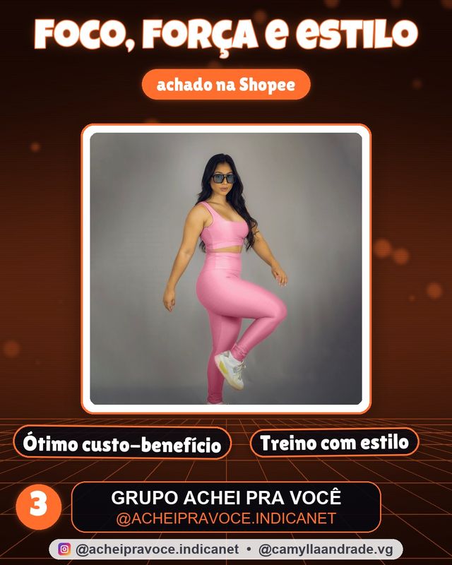 Conjunto Fitness Feminino Top Calça Legging Wonder Canelado