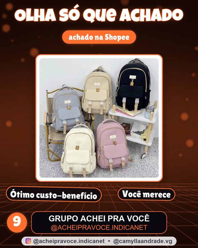 Mochila Reforçada Casal Feminina Escolar Grande Capacidade Mochila De Coreana Promocao