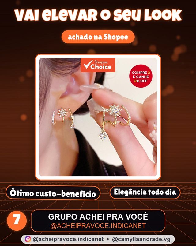 Brincos femininos 1 par, na cor dourada, com zircônia embutida, design de estrela de oito pontas, feitos de liga metálic