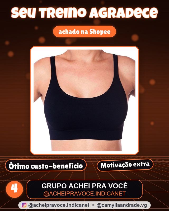 Top Fitness Feminino Lupo Top Power Poliamida Sem Costura Alta Sustentação Sem Bojo Academia Diário