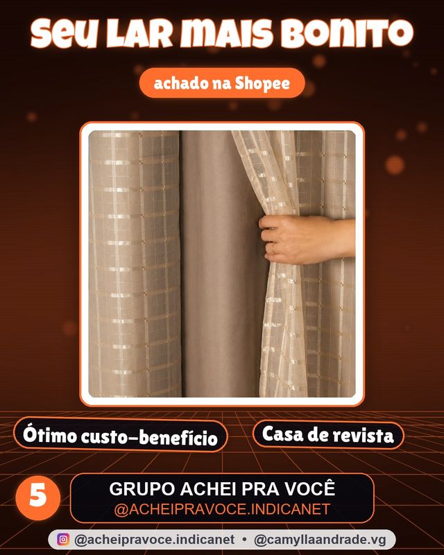 Cortina Blackout PVC Voil Xadrez 1,40 × 1,70 / 2,00 X 1,40